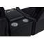 Ralphio 3-Piece Corduroy Upholstered Manual Theatre Seating Black