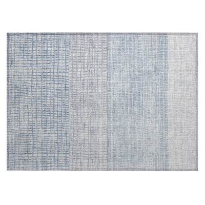 Machine Washable Indoor/Outdoor Xhevrie Sky Rug