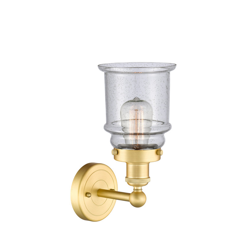 Chepachet Armed Sconce, Seedy, Satin Gold