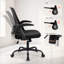 Ergonomic Mesh Home Office Chair with Armrests, Space-Saving Design and Steel Base-1697125967-1679359910