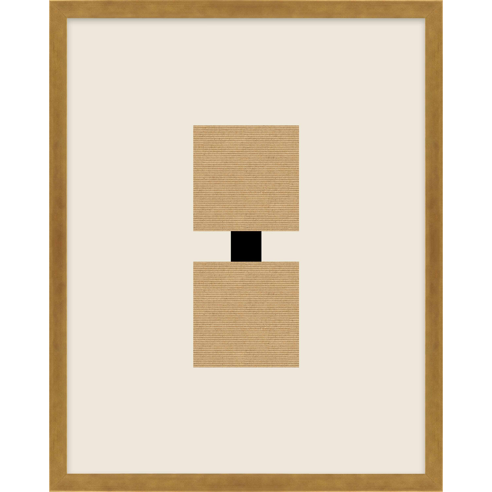 Cassara "Column 2" Print by Eleni Psyllaki, 38" H x 30" W  x 1.25" D, Gold Framed