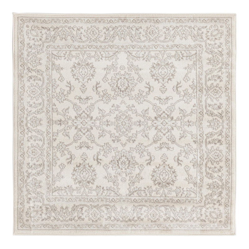 Hillyer Floral Indoor Rug, Square 4'1"