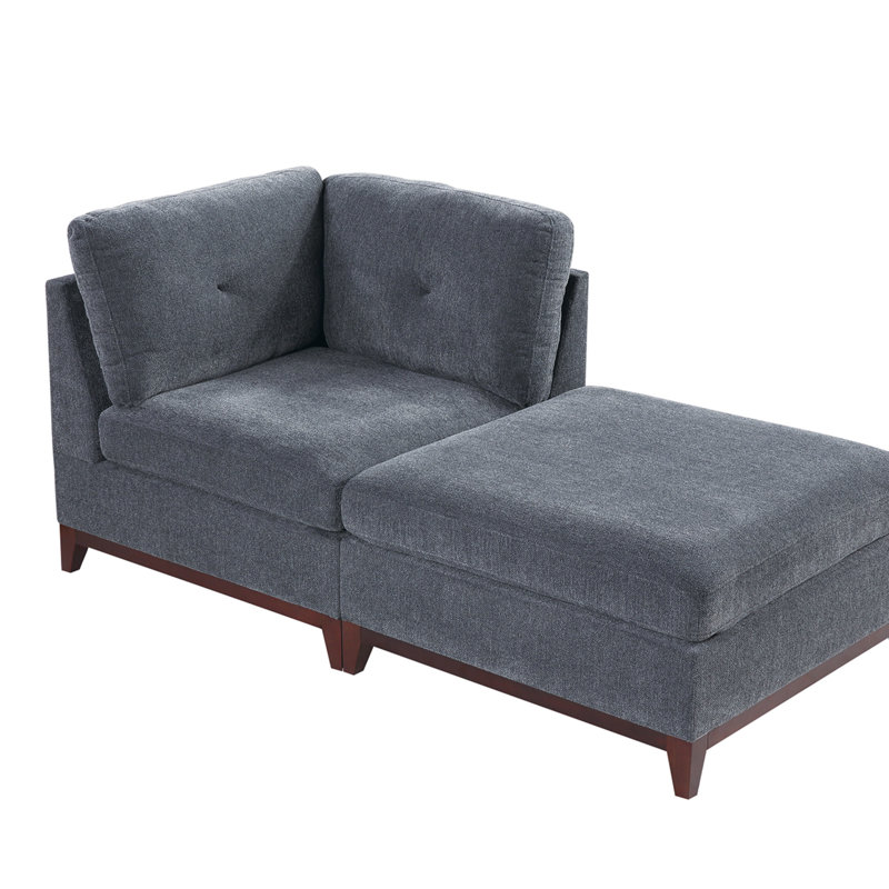 MODULAR ENSEMBLE - Canapé modulaire en tissu chenille