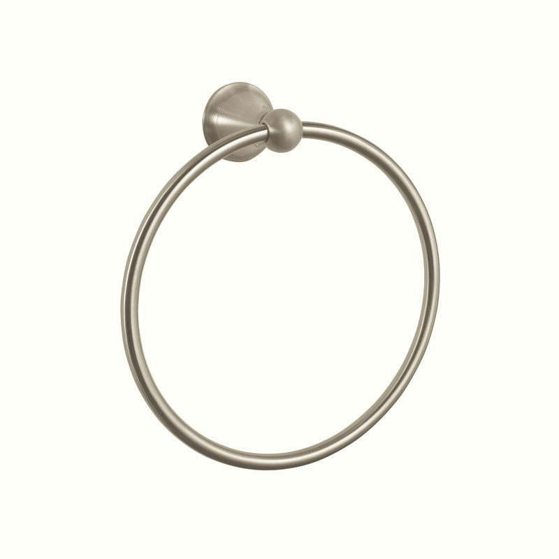 Seabury® Wall Mounted Towel Ring, Brushed Nickel Infinity