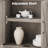Farmhouse Bookcases with Doors 5 Tier Bookshelf with Storage 70 inch Tall Bookshelf and Bookcase Wooden Storage Cabinet for Living Room Home Office Bedroom (Rustic Gray)-1529554331