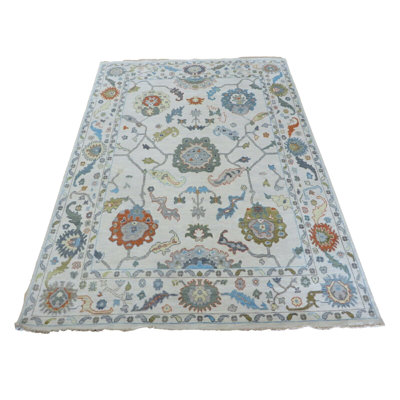Nayanna One-of-a-Kind 7'11" X 9'10" Wool Area Rug in Ivory