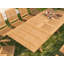 Devon 9-Piece Teak Dining Extension Table With Folding Chairs