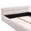Lit tapissier en chenille avec motif en damier