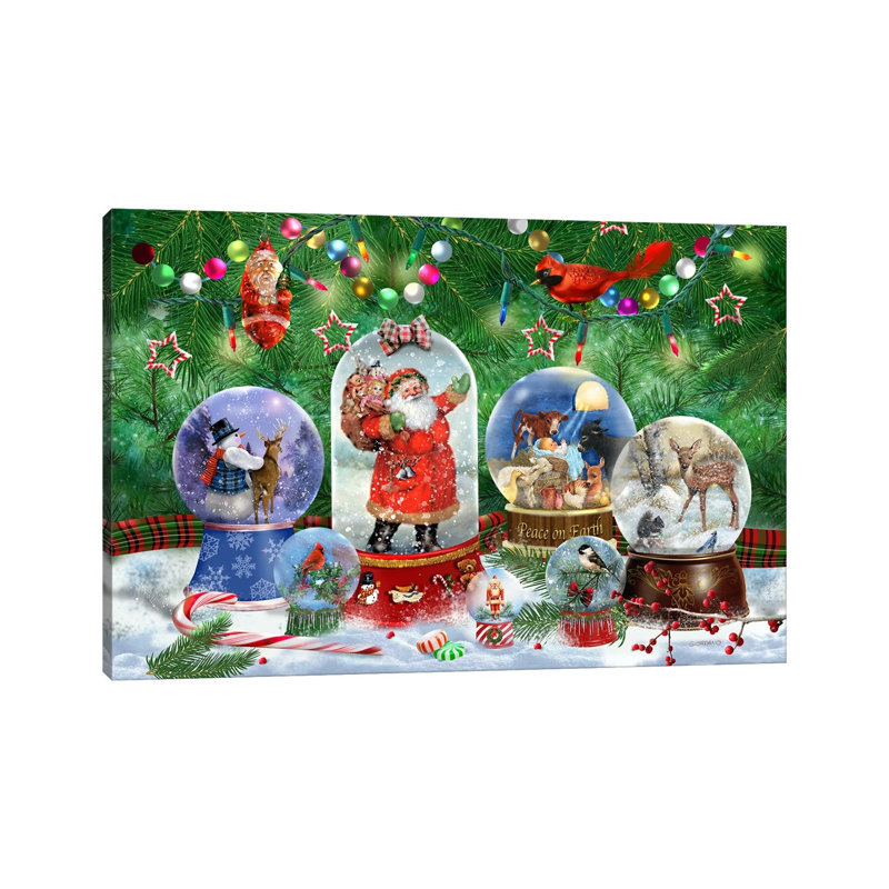 Magie de Noël I - reproduction d'art murale - toile tendue