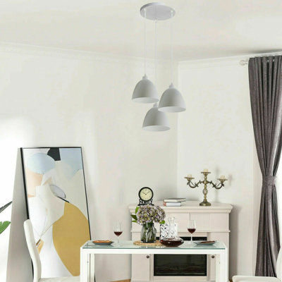 Liddle 3 - Light White Cluster Pendant