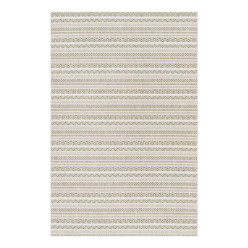 Striped Indoor / Outdoor Rug, Rectangle 5'3" x 7'10"