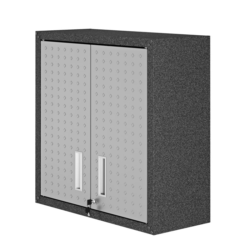 Floating Garage Cabinet, Gray