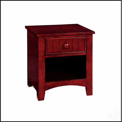 Table de chevet à un tiroir en bois avec plateau spacieux et tablette ouverte, parfaite pour les chambres d'enfants et le rangement supplémentaire