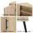 Corner Cabinet With Rattan Door, Freestanding Corner Tables For Small Spaces, Corner Display Cabinet