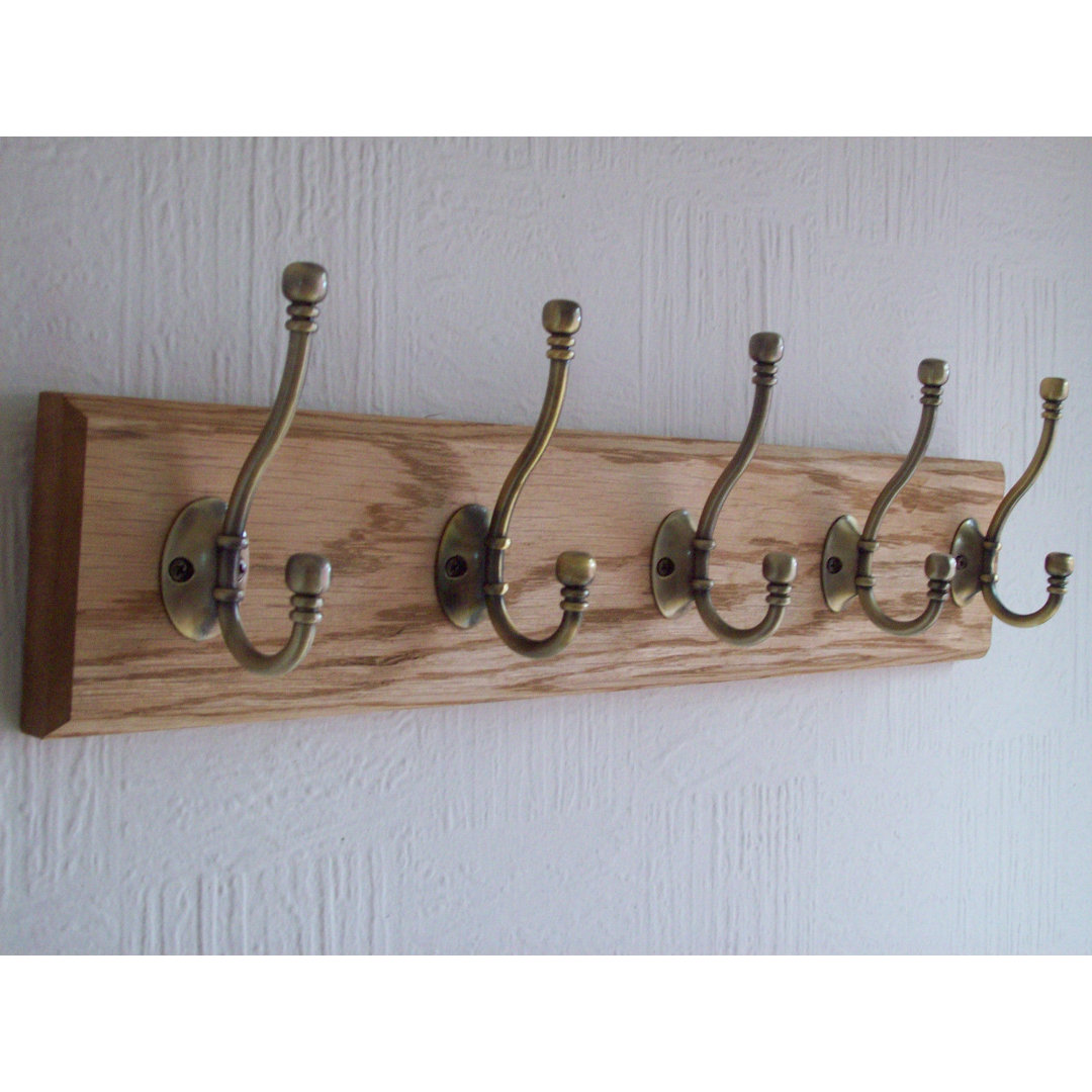 Solid Wood 7 - Hook Wall Mounted Coat Rack