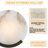 Round Wall Sconce With Natural Marble Shade-487857674