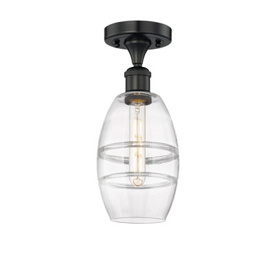 Plafonnier semi-encastré 1 lumière Edison - Abiagael