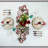 Glass Beads Embroidered Round Placemat