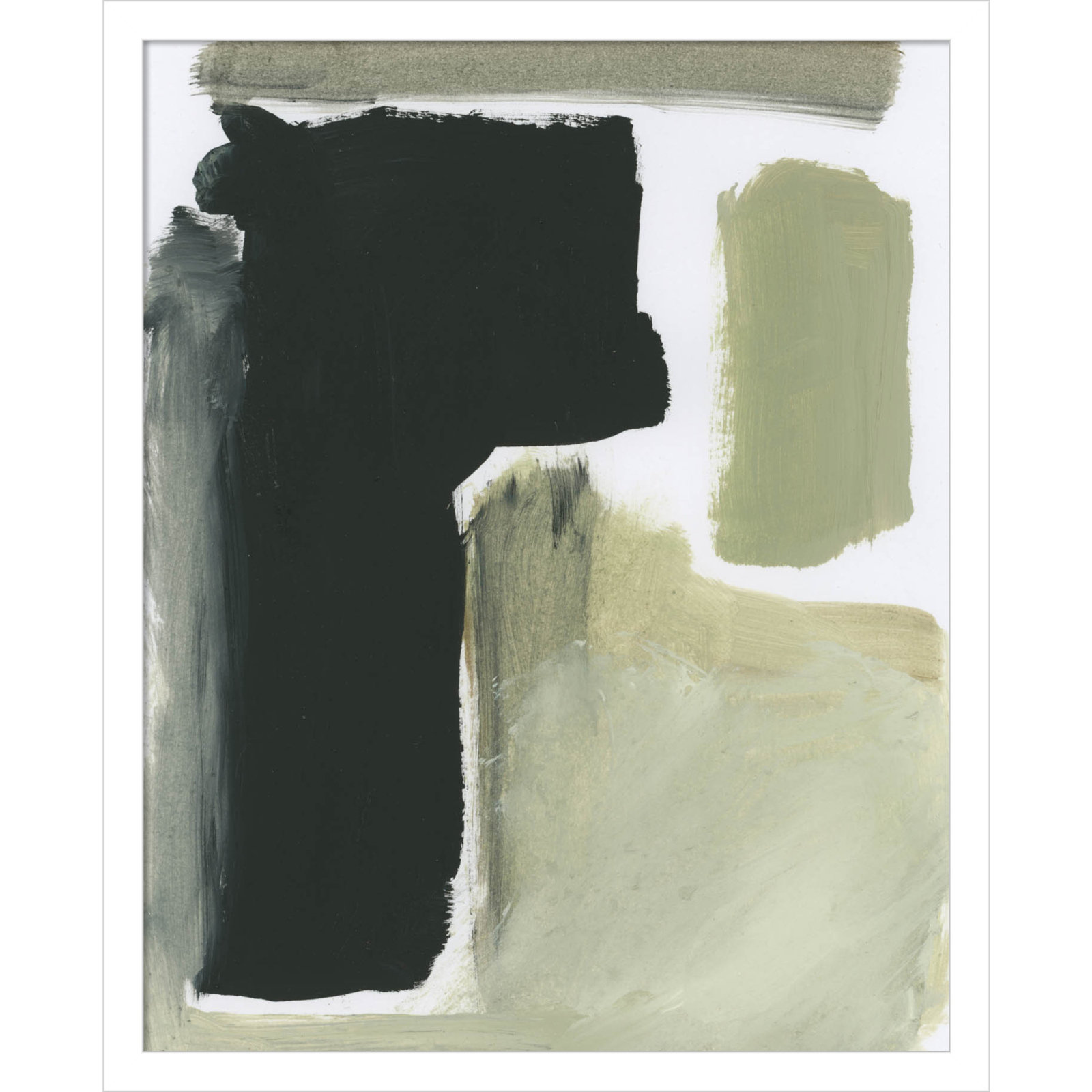 Cleve "Total" Print by Dan Hobday, White, 21" H x 17" W