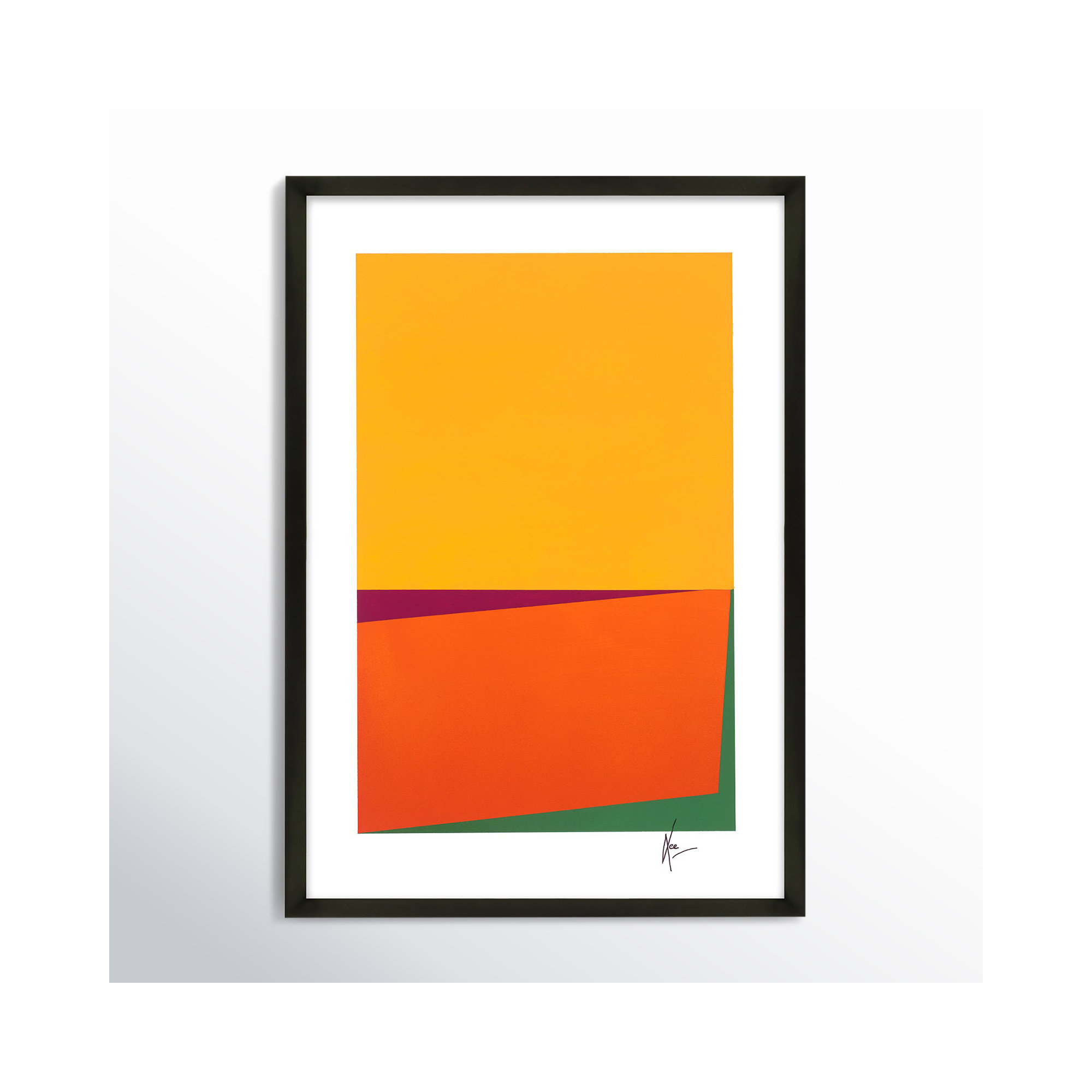 Sahara by Lee Lessem, 25" H x 17.5" W x 1.25" D, Black