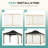 Aoodor Mosquito Netting Screen for Gazebo-109048729-95272006