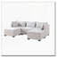 Repose-pieds modulaire moderne avec tissu performant
