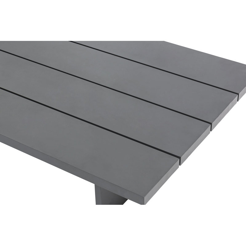 Rectangular Outdoor Coffee Table , 55 " W 32.5 " D, Dark Gray