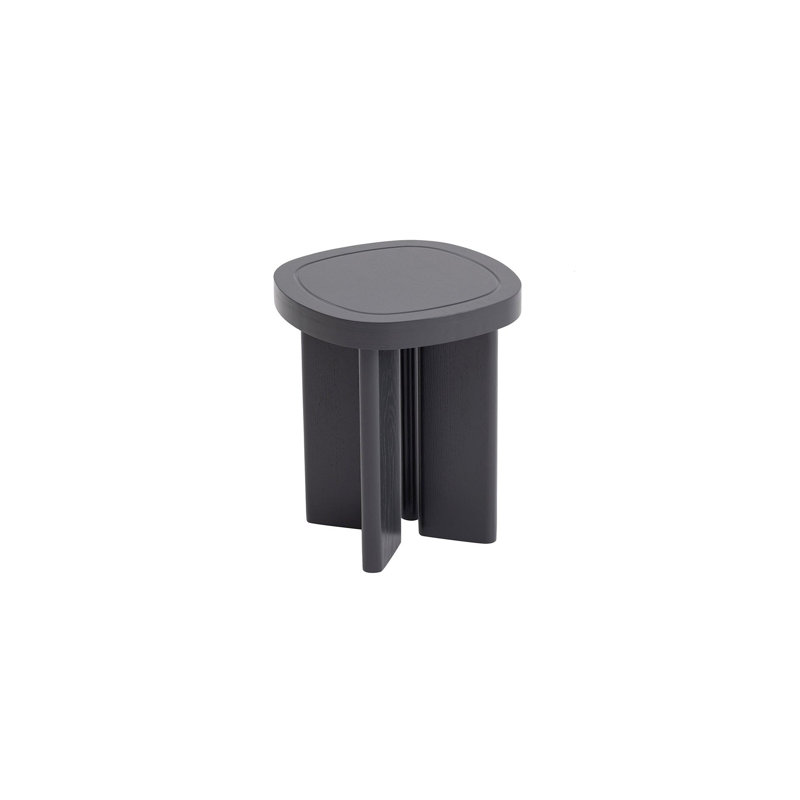 Modern Grey Side Table with Wooden Legs, 16.5 x 19.3 x 16.5 inches | 100% MDF Construction, Supports Up to 11 lbs | Stylish & Functional Design for Living Room, Bedroom, & Office Spaces