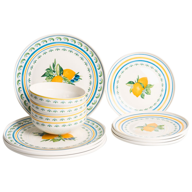 Porcelain China Dinnerware Set Piece - Service for 4