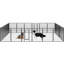 Clôture pliable pour chat 40 po - 24 panneaux, pour l'intérieur et l'extérieur-1128160801