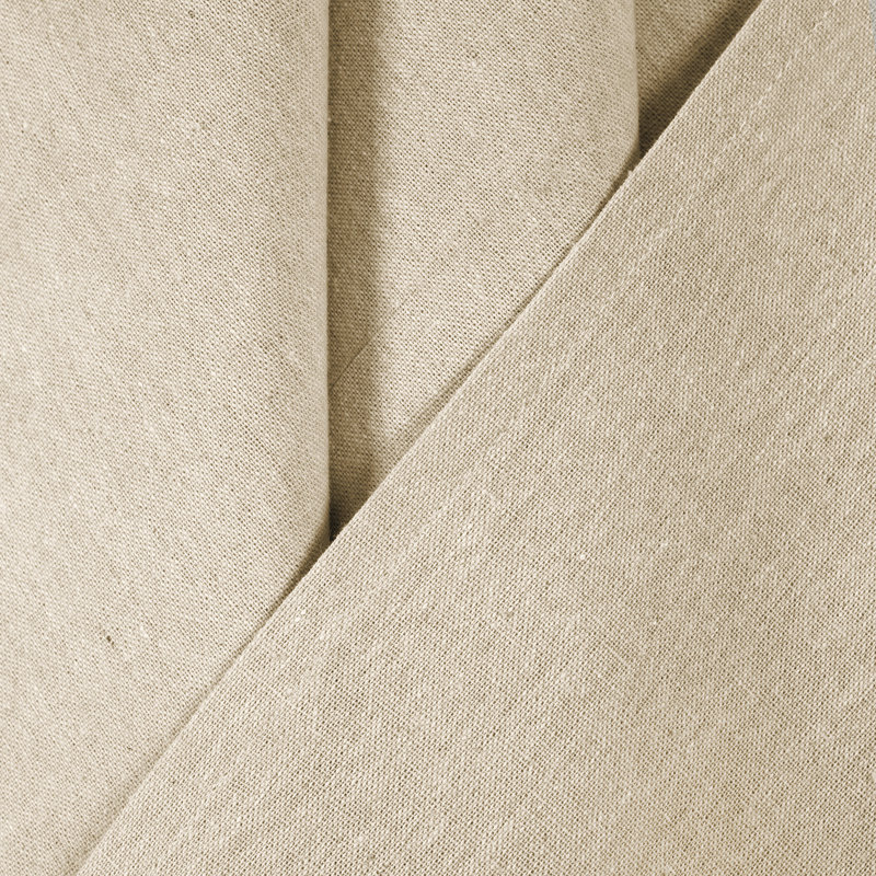 Dark Linen Burlap Knotted Tab Top Light-Filtering Curtain Panels, 84" x 45"