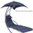 Outdoor 2" Hanging Lounger Replacement Cushion and Umbrella Set - Navy-572853464