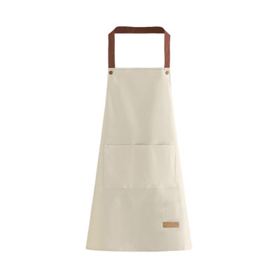 Waterproof Oil Proof Plastic Kitchen Apron, Anti Work Dirt Resistant Unisex Apron With Pockets, 11.8x11in Gray