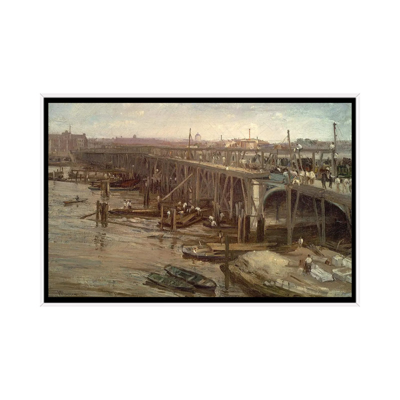 Print, 66.04 cm H x 101.6cm W x 4.445cm D, White