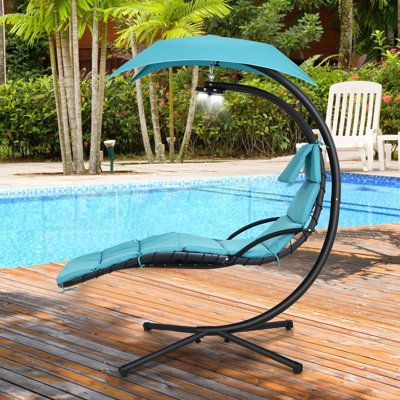 Anokh 1 Person Hanging Chaise Lounger with Stand