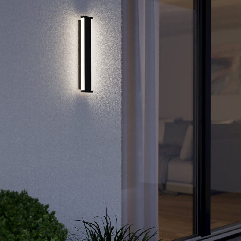 Matte Black 7cm H Outdoor Sconce