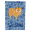 Caniche en polyester à 2 côtés 40 x 28 po standard welcome drapeau maison-957493013