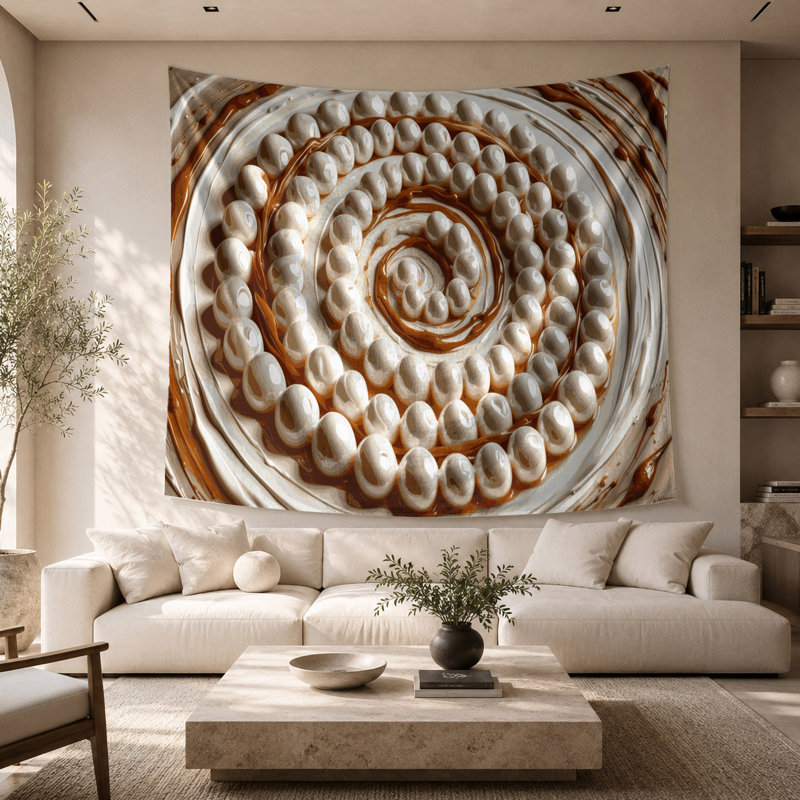 Tapisserie «Desserts Tapioca pudding», 68 po x 80 po