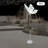 2Pcs Romantic Wedding Decoration Elegant Butterfly LED Floor Lamp Silver White Light for Wedding Christmas