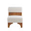 [Ensemble de 2] Méridienne moderne Boucle avec structure en bois massif et dossier roulé (sans la table)-1272456450
