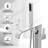 1-Handle Freestanding Floor Mount Roman Tub Faucet Bathtub Filler with Hand Shower in Chrome