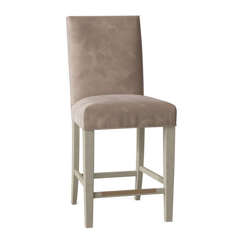Tabouret de comptoir 26 po Clark, Amande chamois, Bois flottant 9930