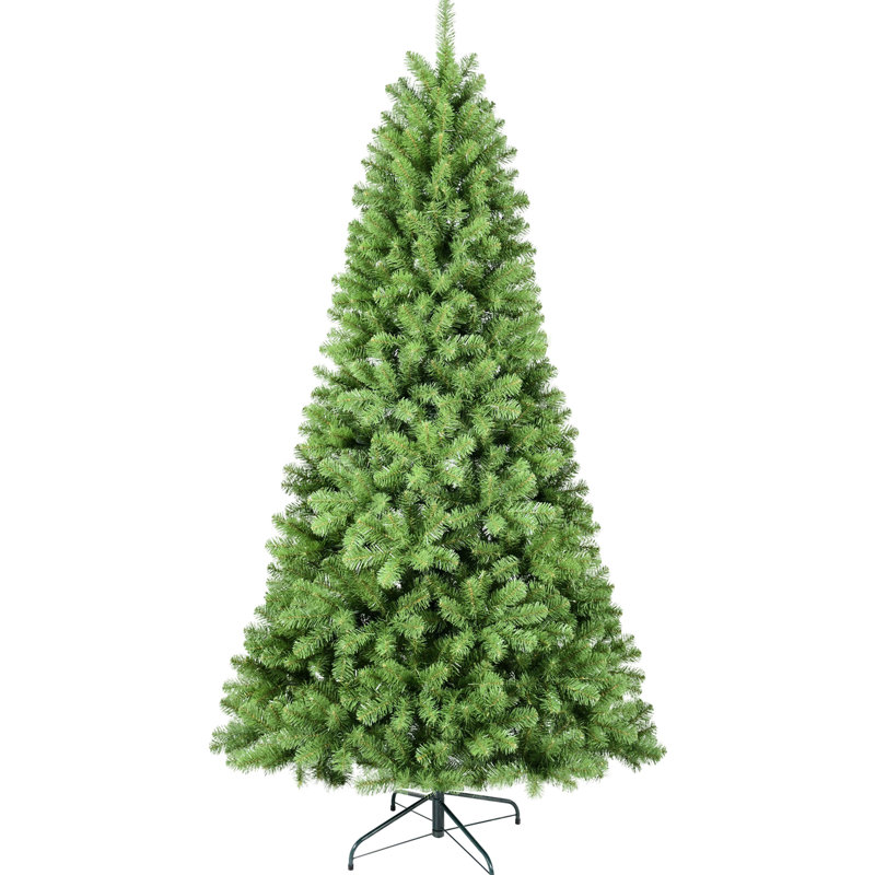 Arbre de Noël à charnière de 8 pi, 1430 pointes, fil à mémoire pour un arbre d'apparence naturelle de 8 pieds avec branches et décoration facile à installer