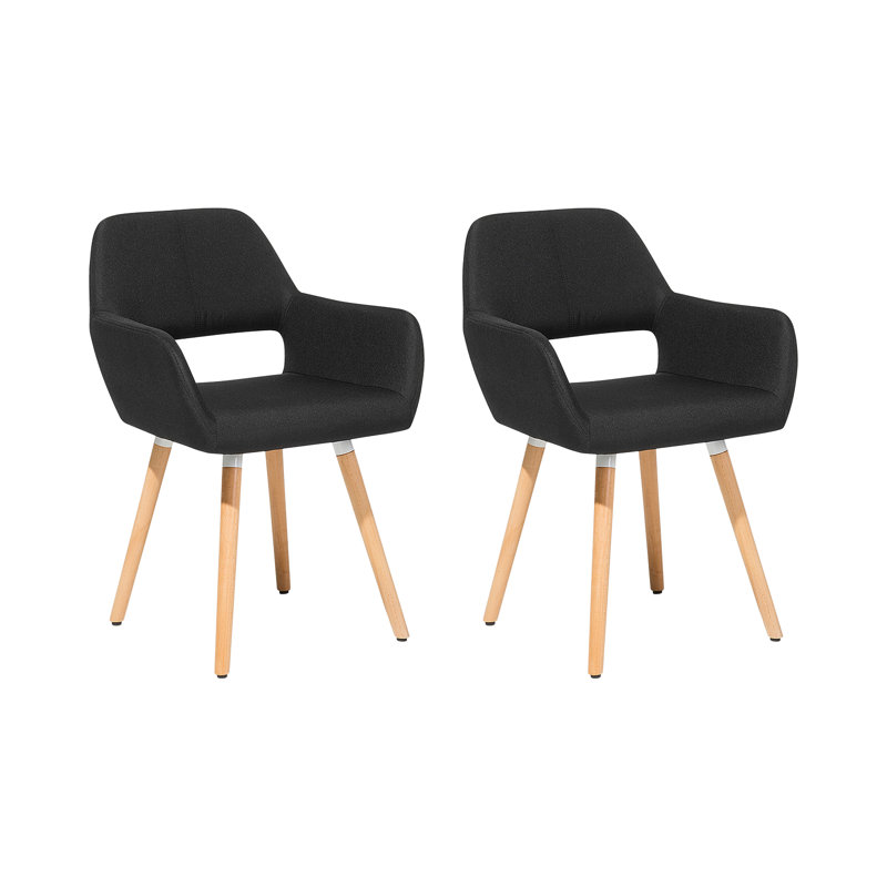 Alida 49cm H Upholstered Armchair, Black