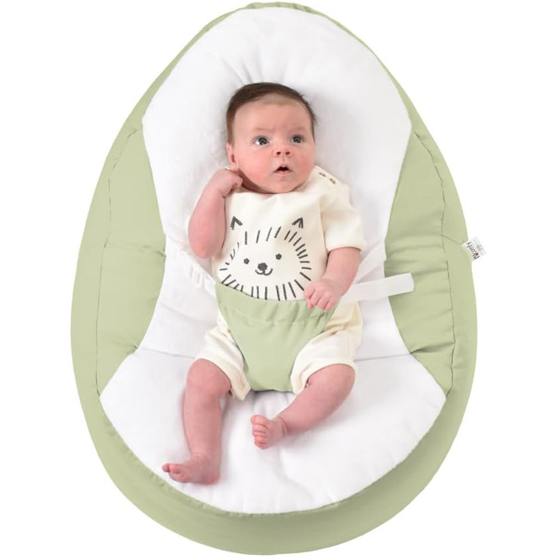 Polyester Refillable Bean Bag Lounger, Sage Green