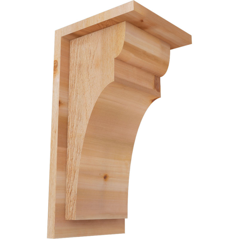 Yorkshire Yorktown avec plaque arrière, H 16 po x l 8 po x P 8 po, Cèdre rouge, Sciage brut