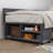 Twin size L-Shaped Upholstered Platform Bed with Storage and Drawers-110990650