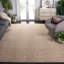 Tapis beige clair en laine / viscose / coton Savorey-28880014