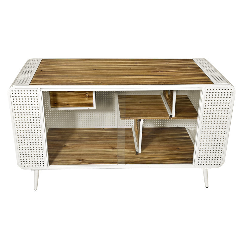 Maison de chat Jahdir au fini blanc - Fabriquée avec du bois de sapin massif et une structure en fer, portes en verre trempé pour diverses pièces Design intérieur spacieux et moderne