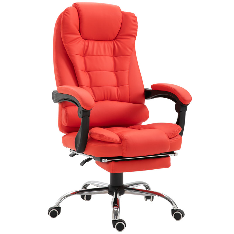 Fauteuil président ergonomique Yeldell, Rouge